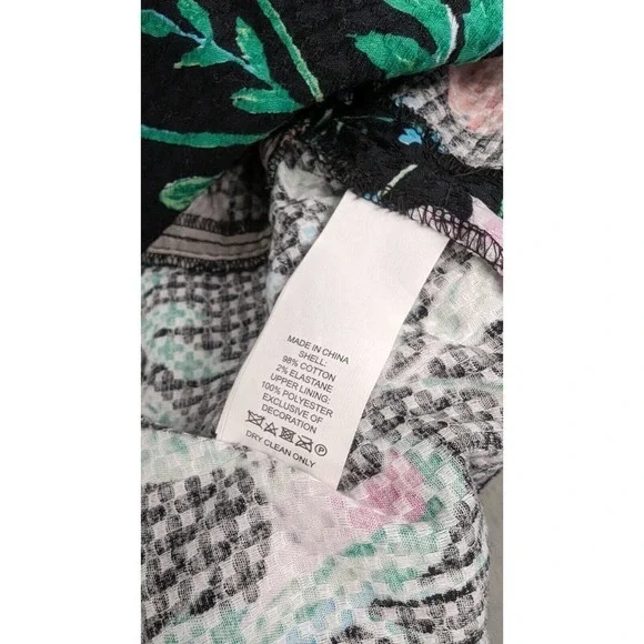 kate spade new york Jardin Tile Jacquard Hummingbird Floral Ruffle Dress Size 2 - Picture 9 of 10